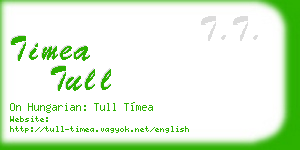 timea tull business card